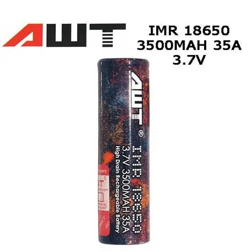 18650 AWT 3.7V 3500MAH 35A RAINBOW BATTERY single pack