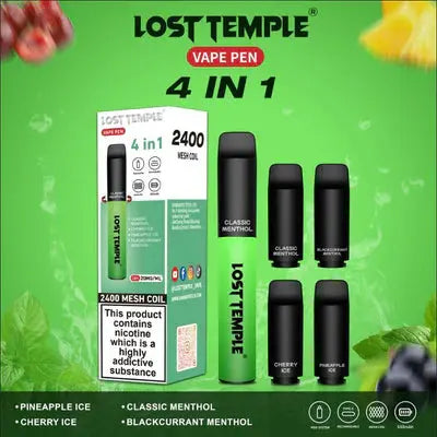 4 in 1 Lost temple 2400 Disposable Vape Vape Mart UK