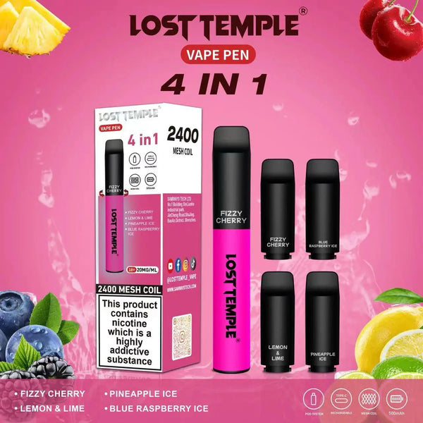 4 in 1 Lost temple 2400 Disposable Vape Vape Mart UK