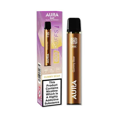 Aura Bar 600 Puffs Disposable Vape By Crystal Prime Vape Mart Uk