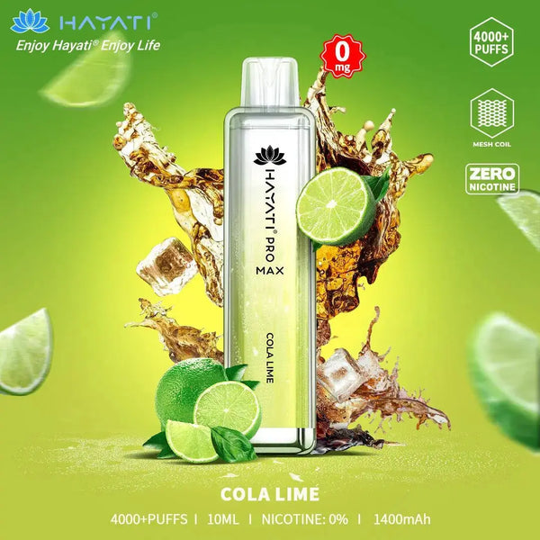 Box Of 10 Hayati Pro Max 4000+ Disposable - 0MG - Vape wholesale supplies