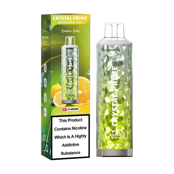 Crystal Prime 7000 box of 10 Zero Nicotine Crystal PrimeNot Found Vape wholesale supplies