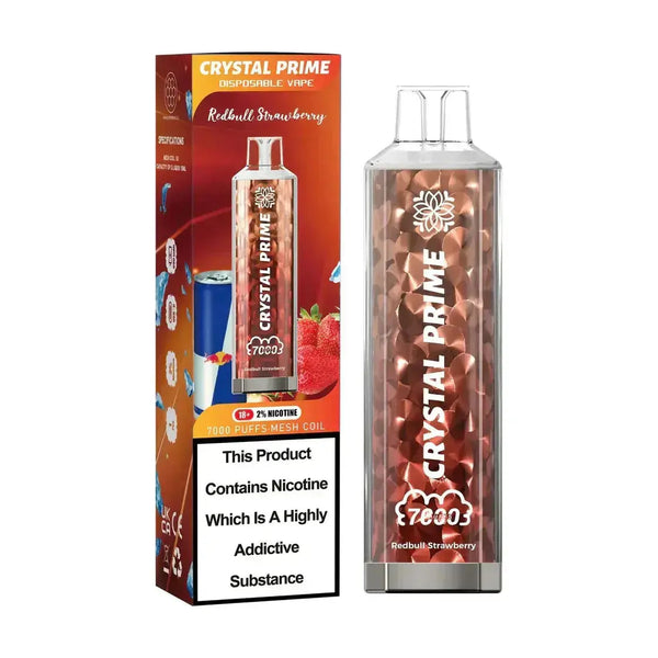 Crystal Prime 7000 box of 10 Zero Nicotine Crystal PrimeNot Found Vape wholesale supplies
