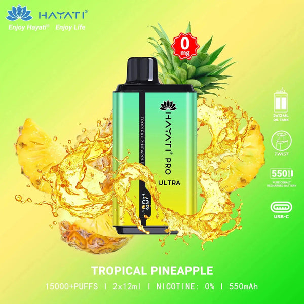 Hayati Pro Ultra 15000 Puffs Disposable Vape Bar Pod - Vape Mart Uk
