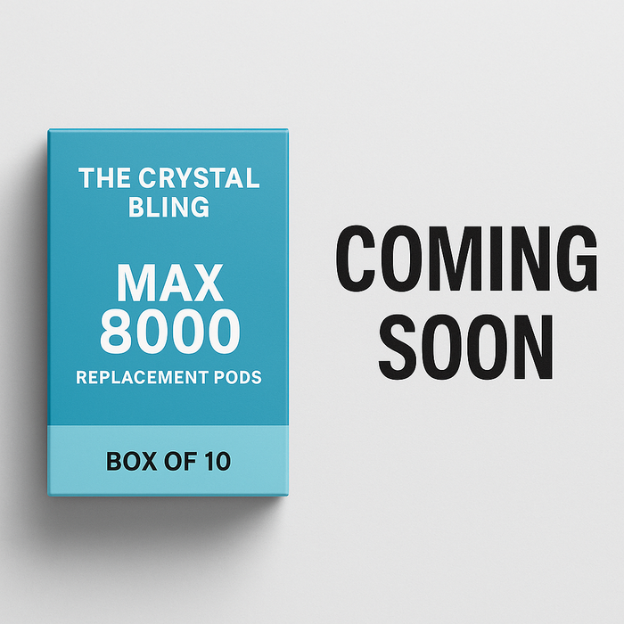 The Crystal Bling Max 8000 Replacement Pods – – 2ml Prefilled Pods