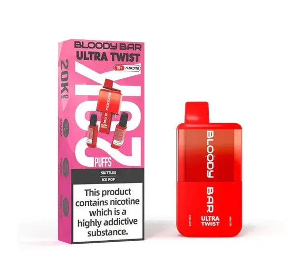Bloody Bar Ultra Twist 20000 Puffs Disposable Vape Box of 5 My StoreNot Found Vape wholesale supplies