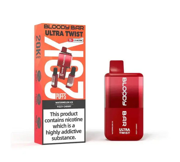 Bloody Bar Ultra Twist 20000 Puffs Disposable Vape Box of 5 My StoreNot Found Vape wholesale supplies
