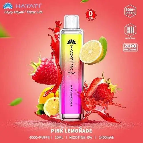 Box Of 10 Hayati Pro Max 4000+ Disposable - 0MG - Vape wholesale supplies