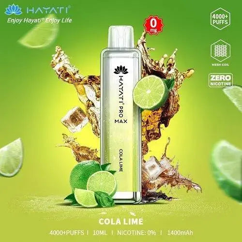 Box Of 10 Hayati Pro Max 4000+ Disposable - 0MG - Vape wholesale supplies