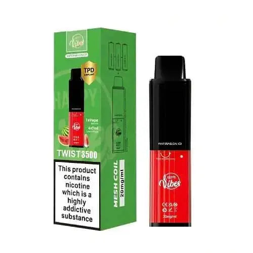 Happy Vibe2400 Disposable Device 20MG - Box of 5 - Vape wholesale supplies