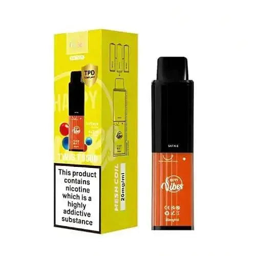 Happy Vibe2400 Disposable Device 20MG - Box of 5 - Vape wholesale supplies