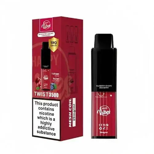 Happy Vibe2400 Disposable Device 20MG - Box of 5 - Vape wholesale supplies