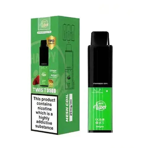 Happy Vibe2400 Disposable Device 20MG - Box of 5 - Vape wholesale supplies