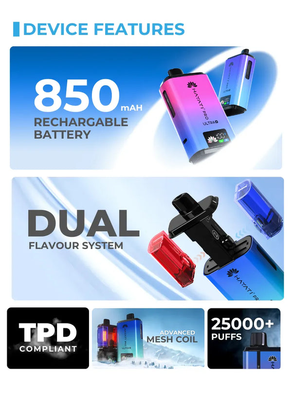 Hayati Pro Ultra Plus 25000 Puffs Vape Kit