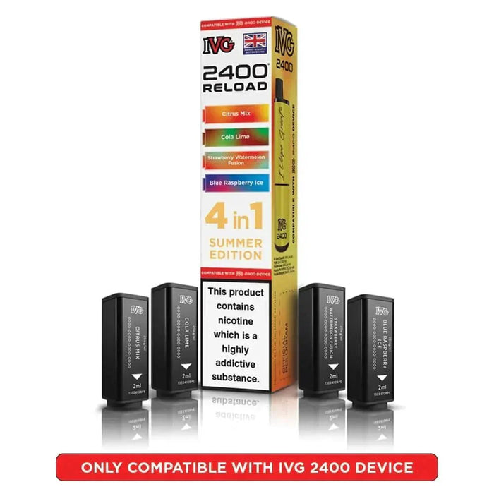 IVG 2400 Reload 4-in-1 Prefilled Pods – 5 – 2ml Prefilled Pods