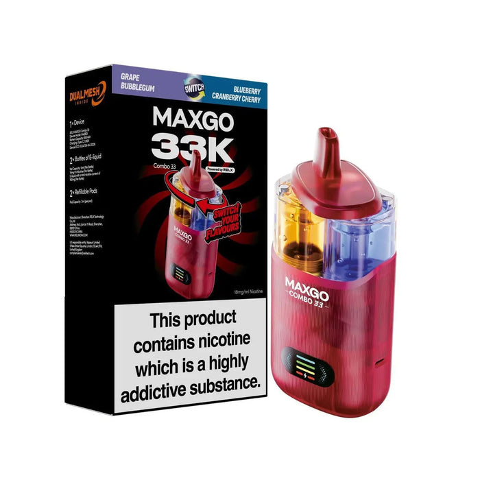 MAXGO 33K Prefilled Rechargeable Vape Device - 3 | Vape Supplies UK